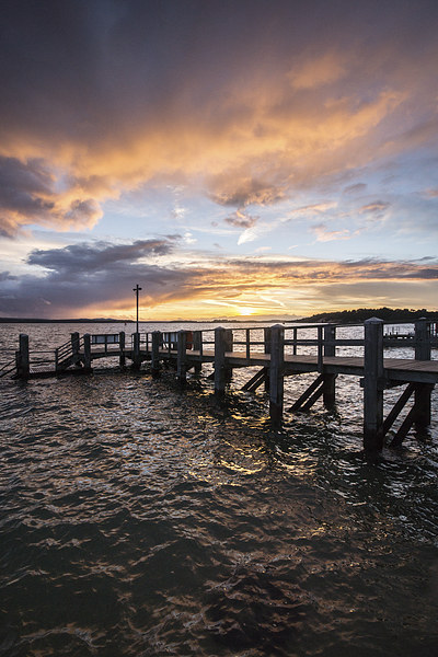 Brownsea Sunset Picture Board by Phil Wareham