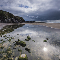 Buy canvas prints of Low Tide at Lannacombe Bay by Phil Wareham