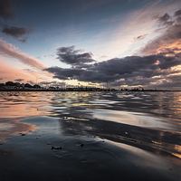 Buy canvas prints of Whitecliff Sunset by Phil Wareham