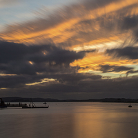 Buy canvas prints of Harbour Sunset by Phil Wareham