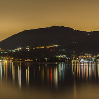 Buy canvas prints of Lights on Lake Como by Phil Wareham