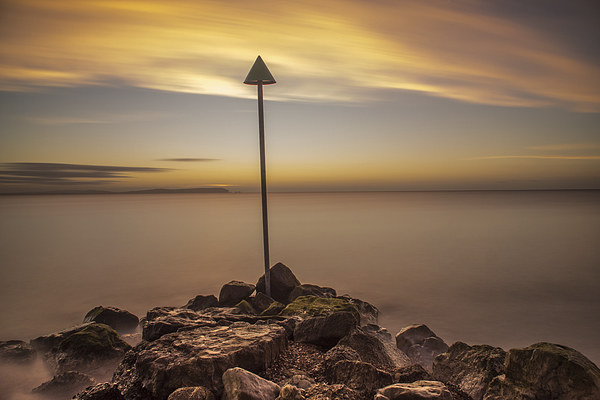 Avon Beach Sunrise Picture Board by Phil Wareham