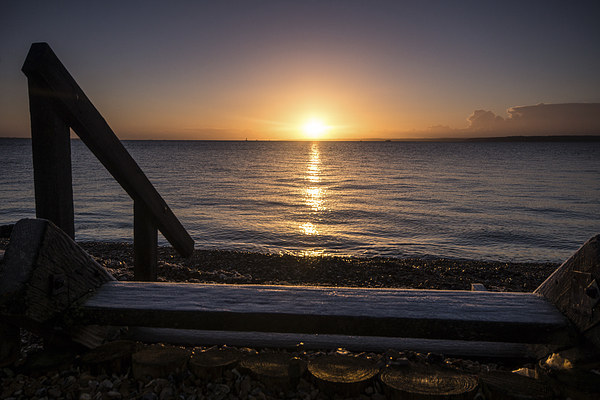 Sunrise at Calshot Picture Board by Phil Wareham