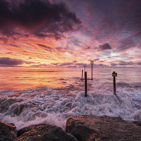 Buy canvas prints of Wave at Sunrise by Phil Wareham