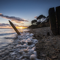 Buy canvas prints of Sunset at Lepe by Phil Wareham
