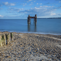 Buy canvas prints of Across the Solent from Lepe by Phil Wareham