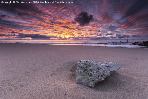 Stone at Sunrise Picture Board by Phil Wareham