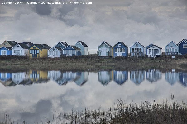 Huts at Hengistbury Picture Board by Phil Wareham