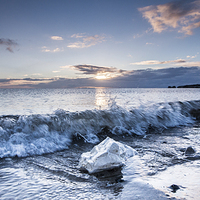 Buy canvas prints of A wave and a rock by Phil Wareham