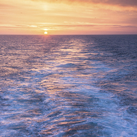 Buy canvas prints of Sunset at Sea by Phil Wareham
