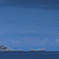 Buy canvas prints of  The Needles by Night by Phil Wareham