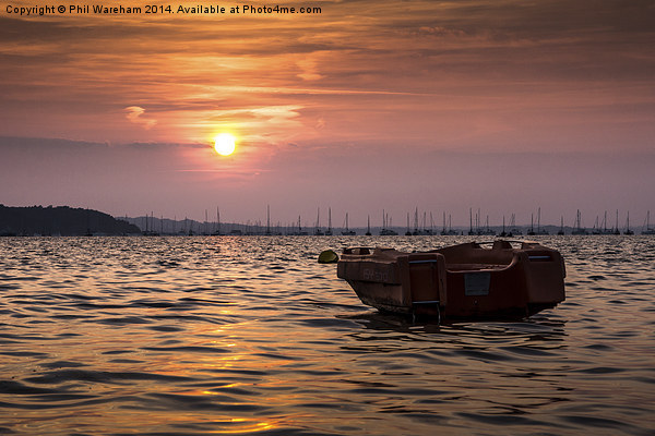  Sunset over Poole Harbour Picture Board by Phil Wareham