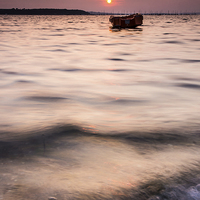 Buy canvas prints of  Sunset from the Shore by Phil Wareham
