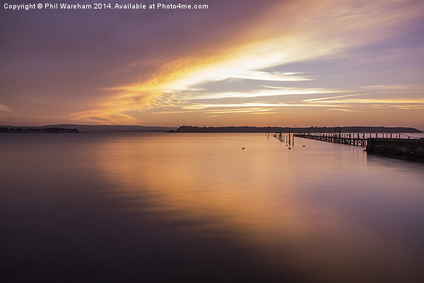  A long sunset Picture Board by Phil Wareham