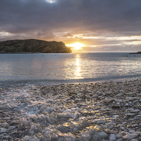 Buy canvas prints of  Sunrise over the cove by Phil Wareham