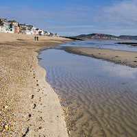 Buy canvas prints of  Seaside Footprints by Phil Wareham