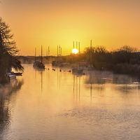 Buy canvas prints of  River Frome Wareham by Phil Wareham