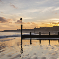 Buy canvas prints of  Bournemouth Beach Sunset by Phil Wareham
