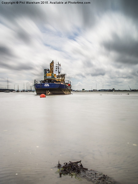  Poole Harbour Dredger Picture Board by Phil Wareham