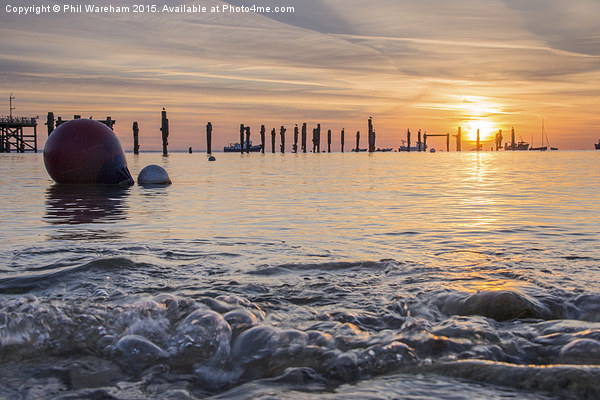  Sunrise at Swanage Pier Picture Board by Phil Wareham