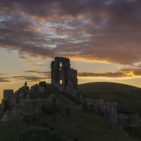 Buy canvas prints of  Sunrise at Corfe by Phil Wareham