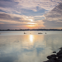 Buy canvas prints of  Holes Bay, Poole Harbour by Phil Wareham