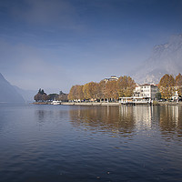 Buy canvas prints of Lecco in the mist by Phil Wareham