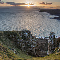 Buy canvas prints of Clifftop Sunset by Phil Wareham