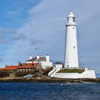 Buy canvas prints of St Mary's Lighthouse by James MacRae
