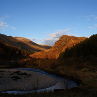 Buy canvas prints of Glorious Sunshine in Glen Sheil by James MacRae
