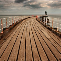 Buy canvas prints of Whitby West Pier by Jack Byers