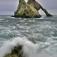 Buy canvas prints of Bow Fiddle Rock by Jack Byers