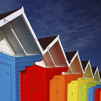 Buy canvas prints of Beach Huts  by Jack Byers