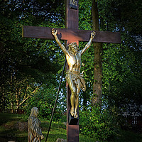 Buy canvas prints of The Crucifixion by Jack Byers