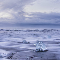 Buy canvas prints of Jokulsarlon Ice Beach Iceland  by Julie  Chambers