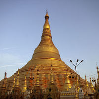 Buy canvas prints of  Golden Temple in Myanmar by helene duerden