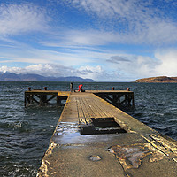 Buy canvas prints of Portencross Pier, Ayrshire by Donald Parsons