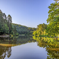 Buy canvas prints of Summer Reflections by David Tinsley