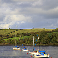 Buy canvas prints of Moorings on the Teifi No2 by David Tinsley