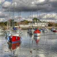 Buy canvas prints of Hill Head Harbour by David Tinsley