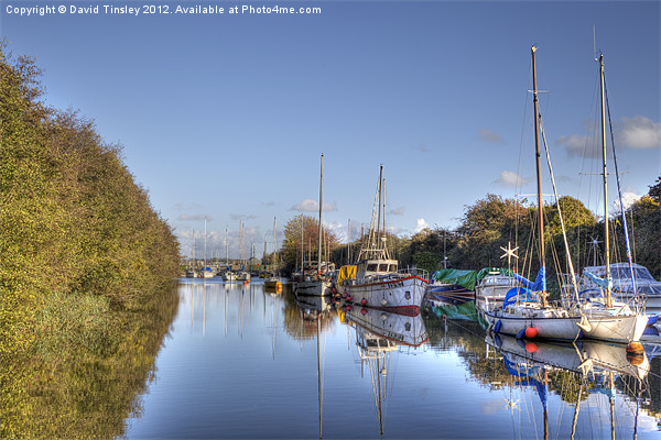 Lydney Harbour Picture Board by David Tinsley