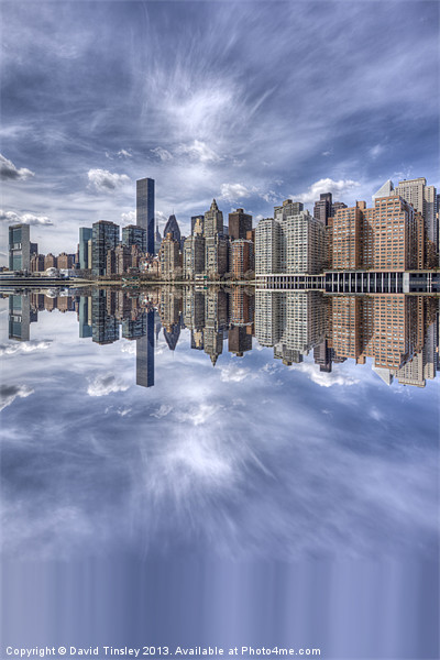 Manhattan Reflected Picture Board by David Tinsley