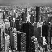 Buy canvas prints of Manhattan In Monochrome by David Tinsley