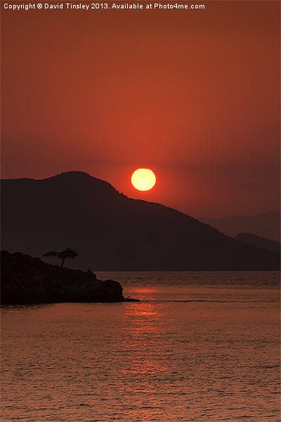 Turkish Sunset Picture Board by David Tinsley