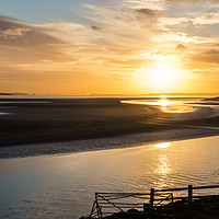 Buy canvas prints of River Severn Sunset by David Tinsley