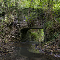 Buy canvas prints of Bridge to Upper Forge by David Tinsley