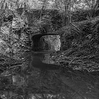 Buy canvas prints of Bridge to Upper Forge  by David Tinsley