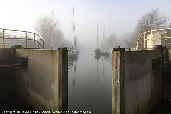 Through the Lock Gates Picture Board by David Tinsley