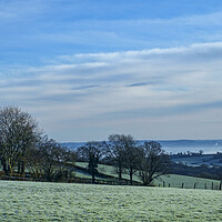 Buy canvas prints of Rural Winter Panorama by David Tinsley