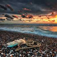 Buy canvas prints of A Rope SunSet by mark Worsfold